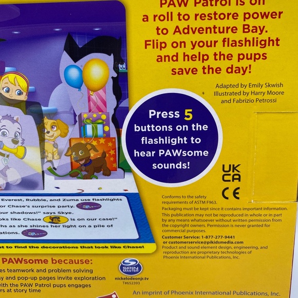 Play-A-Sound Paw Patrol Light the Way Flashlight Adventure Box Kids Toy - Picture 6 of 6